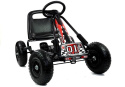 Gokart czarny A-15 pompowane koła Lean Toys 2893