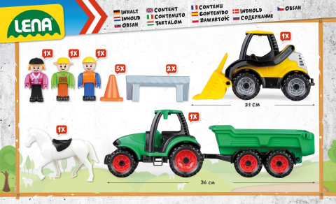 Lena Truckies zestaw farma 13 elementów 01632 Lena Truckies zestaw farma 13 elementów 01632
