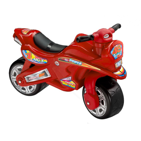 Motorek dwukołowy jeździk Pożarlik czerwony