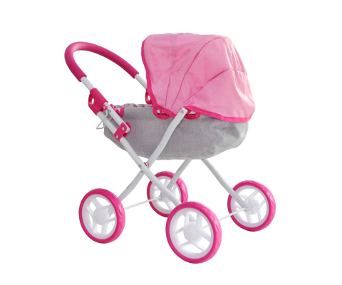 Wózek dla lalek Milly Mally Dori Prestige Pink 3l+ Wózek dla lalek Milly Mally Dori Prestige Pink 3l+