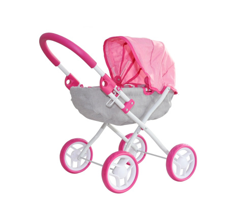 Wózek dla lalek Milly Mally Dori Prestige Pink 3l+ Wózek dla lalek Milly Mally Dori Prestige Pink 3l+