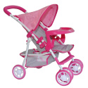 Wózek dla lalek Milly Mally Kate Prestige Pink 3l+
