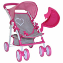 Wózek dla lalek Milly Mally Kate Prestige Pink 3l+