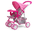 Wózek dla lalek Milly Mally Kate Prestige Pink 3l+
