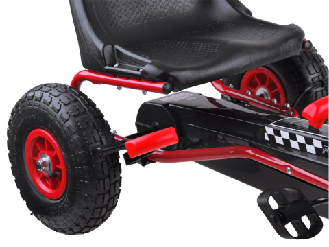 Gokart na pedały pompowane koła SP0153 red Gokart na pedały pompowane koła SP0153 red
