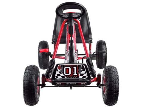 Gokart na pedały pompowane koła SP0153 green Gokart na pedały pompowane koła SP0153 green