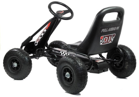 Gokart czerwony A-15 pompowane koła Lean Toys 598 Gokart czerwony A-15 pompowane koła Lean Toys 598