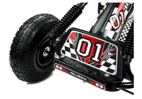 Gokart czerwony A-15 pompowane koła Lean Toys 598 Gokart czerwony A-15 pompowane koła Lean Toys 598