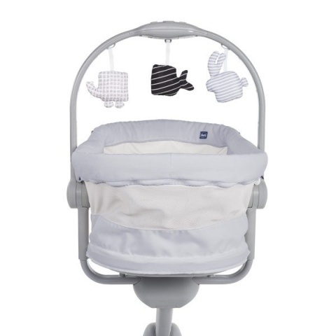 Leżaczek łóżeczko fotelik Chicco Baby Hug 4w1 AIR Dark Grey