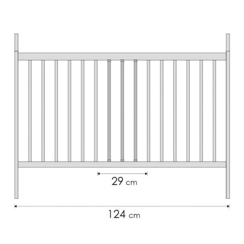 Drewniane łóżeczko dziecięce 120x60 Tomi XX Miś szare
