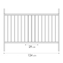 Łóżeczko dziecięce 120x60 Tomi XX Miś szaro-białe