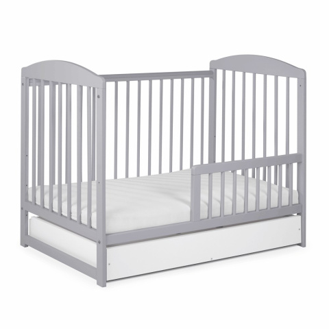 Drewniane łóżeczko dziecięce 120x60 Tomi XV szare z szufladą Drewniane łóżeczko dziecięce 120x60 Tomi XV szare z szufladą