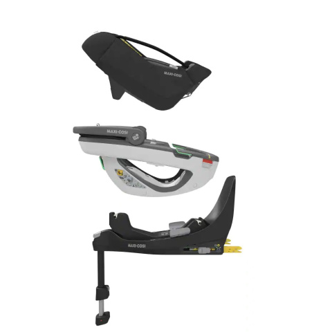 Fotelik samochodowy 40-75 cm Maxi-Cosi Coral 360 Essential Black + baza FamilyFix 360