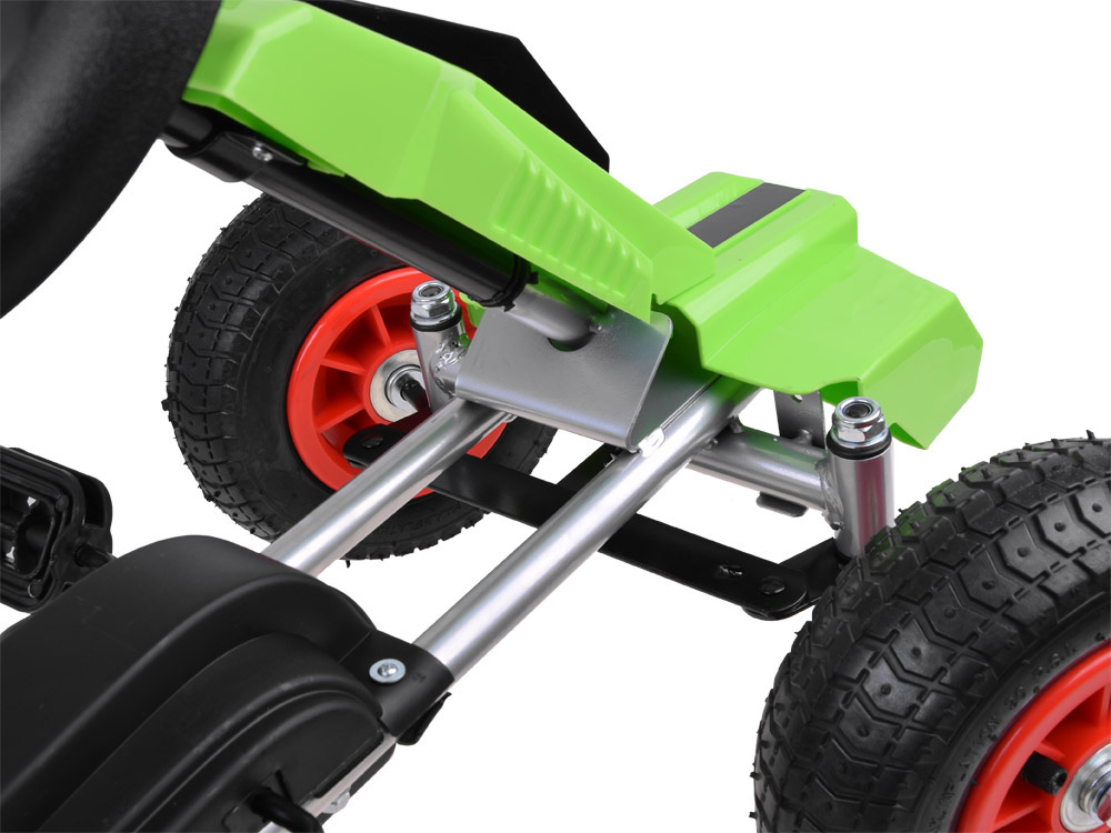Gokart na pedały pompowane koła SP0152 green Gokart na pedały pompowane koła SP0152 green