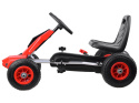 Gokart na pedały pompowane koła SP0152 red