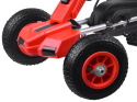 Gokart na pedały pompowane koła SP0152 red