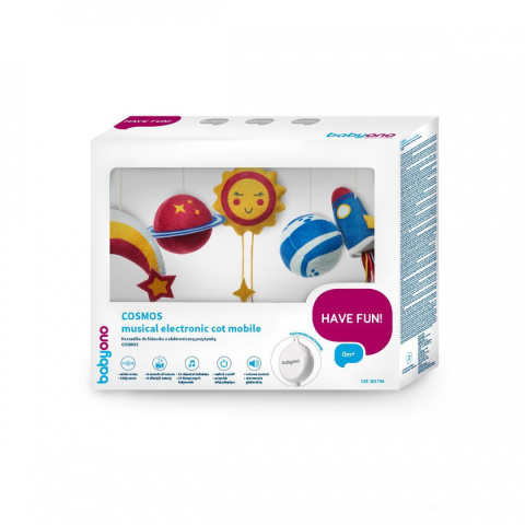 Karuzelka z elektroniczną pozytywką BabyOno Cosmos Karuzelka z elektroniczną pozytywką BabyOno Cosmos