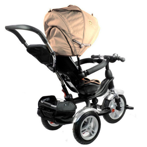 Rowerek trójkołowy Lean Toys PRO500 kremowy 6m+