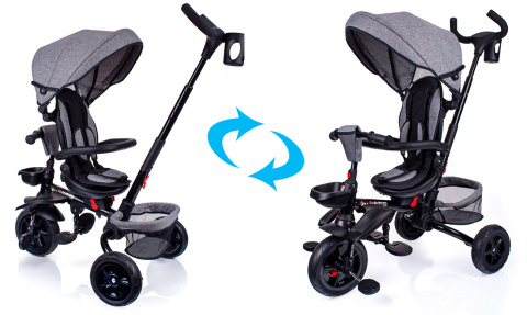 Rowerek trójkołowy Top Kids Trike 6w1 różowy Rowerek trójkołowy Top Kids Trike 6w1 różowy