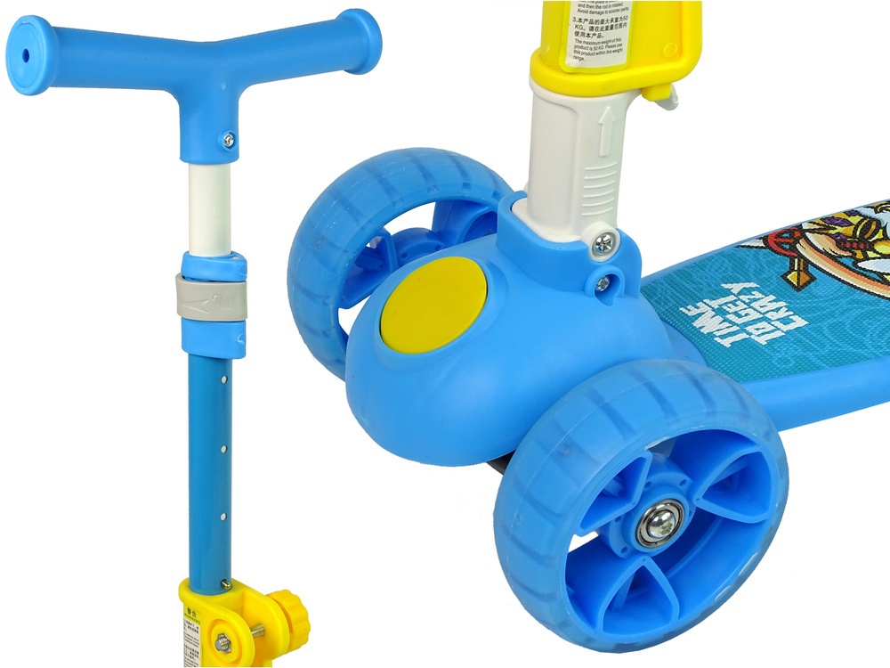 Hulajnoga Trójkołowa Balansowa Lean Toys z siodełkiem Blue Hulajnoga Trójkołowa Balansowa Lean Toys z siodełkiem Blue