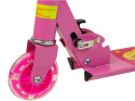 Hulajnoga Trójkołowa Lean Toys świecące koła LED Pink