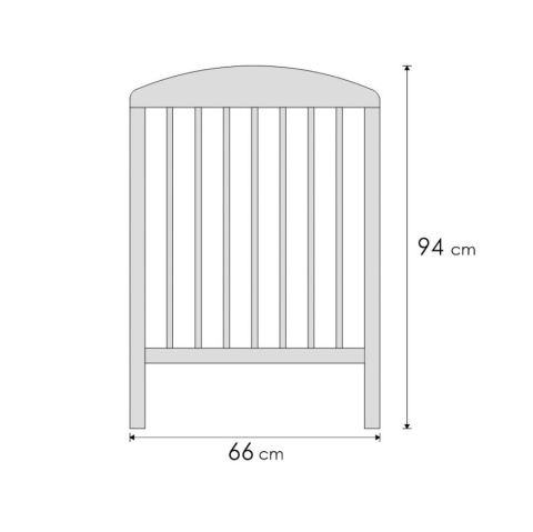 Drewniane łóżeczko dziecięce 120x60 Tomi XV sosna Drewniane łóżeczko dziecięce 120x60 Tomi XV sosna
