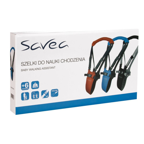 Szelki do nauki chodzenia Savea czerwone Szelki do nauki chodzenia Savea czerwone