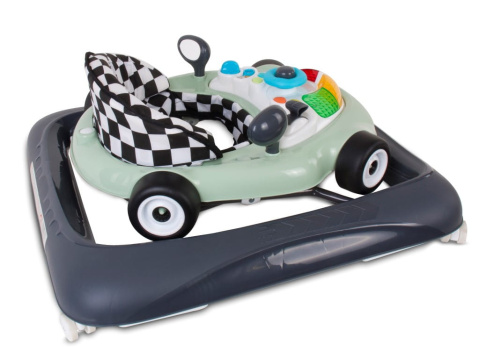 Chodzik wyścigówka Sun Baby szałwiowo-czarny B01.023.1.3 6m+ Chodzik wyścigówka Sun Baby szałwiowo-czarny B01.023.1.3 6m+