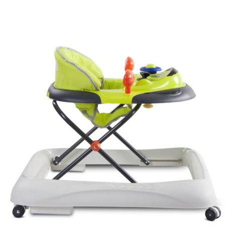 Chodzik z kierownicą Sun Baby cytrynowo-szary 6m+