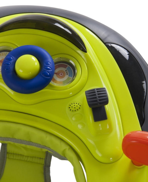 Chodzik z kierownicą Sun Baby cytrynowo-szary 6m+