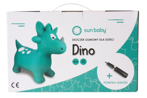 Gumowy skoczek dla dzieci Dino Sun Baby z pompką Gumowy skoczek dla dzieci Dino Sun Baby z pompką