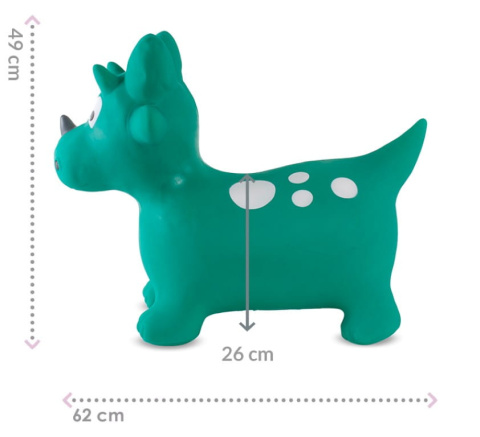 Gumowy skoczek dla dzieci Dino Sun Baby z pompką Gumowy skoczek dla dzieci Dino Sun Baby z pompką