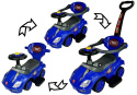 Jeździk z pchaczem 3w1 Lean Toys Mega Car blue 2l+