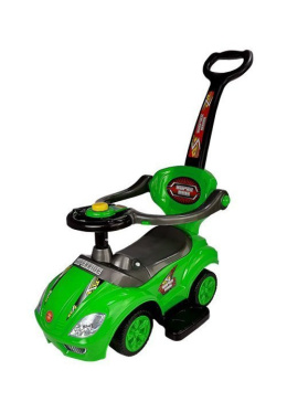 Jeździk z pchaczem 3w1 Lean Toys Mega Car green