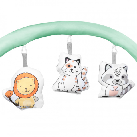 Łóżeczko turystyczne 2-poziomowe Lionelo Flower Turquoise