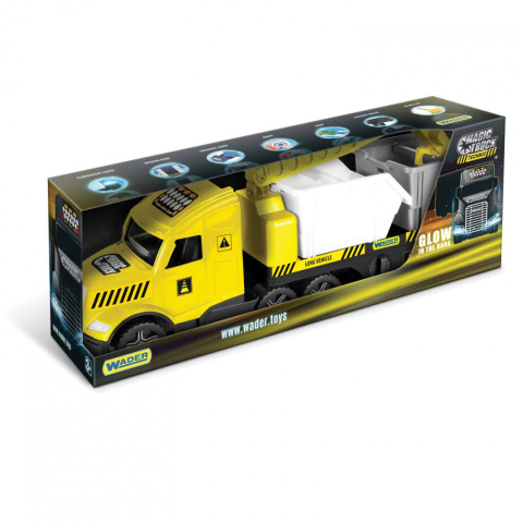 Wader Magic Truck Technic laweta z kontenerami 36470 3l+ Wader Magic Truck Technic laweta z kontenerami 36470 3l+