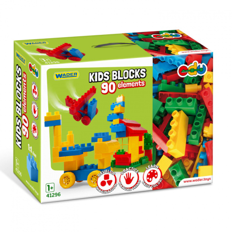 Wader Kids Blocks klocki 90 elementów 41296 Wader Kids Blocks klocki 90 elementów 41296