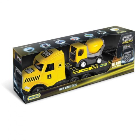 Wader Magic Truck Technic laweta z betoniarką 36460 3l+ Wader Magic Truck Technic laweta z betoniarką 36460 3l+