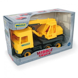 Wader Middle Truck dźwig żółty w kartonie 32122