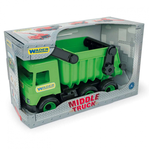 Wader Middle Truck wywrotka zielona w kartonie 32101