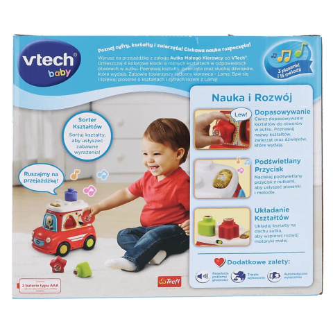 Zabawka VTech Autko Małego Kierowcy + sorter 61487 12m+ Zabawka VTech Autko Małego Kierowcy + sorter 61487 12m+