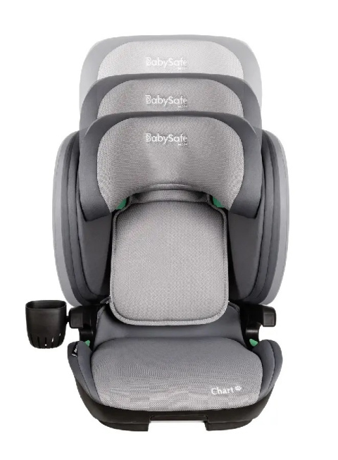Fotelik samochodowy 100-150 cm BabySafe Chart i-Size Black/Grey Fotelik samochodowy 100-150 cm BabySafe Chart i-Size Black/Grey