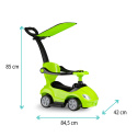 Jeździk dziecięcy 2w1 QKids Lolo limonka do 25 kg 2l+