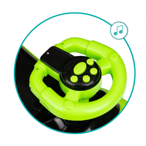 Jeździk dziecięcy 2w1 QKids Lolo limonka do 25 kg 2l+