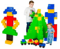 Klocki giganty XXL BJ Plastik 141 elementów 3l+