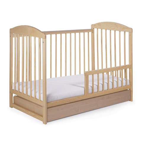 Drewniane łóżeczko dziecięce 120x60 Tomi XV sosna z szufladą Drewniane łóżeczko dziecięce 120x60 Tomi XV sosna z szufladą