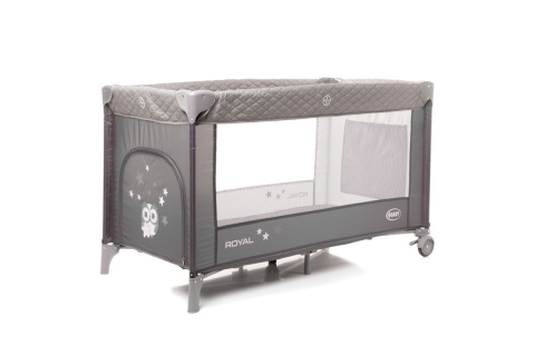 Łóżeczko turystyczne 120x60 4Baby Royal XXIII Grey Łóżeczko turystyczne 120x60 4Baby Royal XXIII Grey