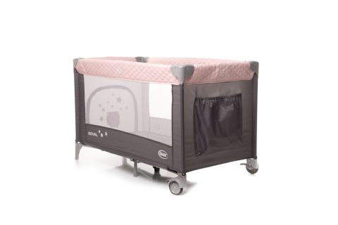 Łóżeczko turystyczne 120x60 4Baby Royal XXIII Pink Łóżeczko turystyczne 120x60 4Baby Royal XXIII Pink