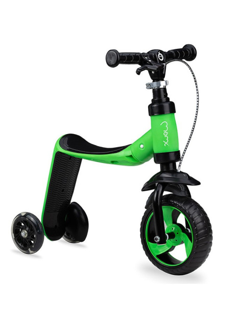 MoMi Elios 2w1 hulajnoga jeździk zielony