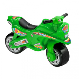 Motorek dwukołowy jeździk Pożarlik zielony